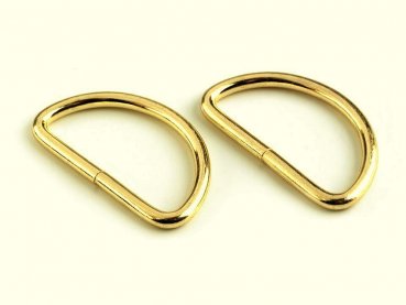 D-Ringe 30mm breit - gold